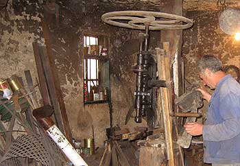 At the blacksmith's. (novala)