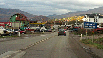 Entering Mitrovica. (novala) Entering Mitrovica. (novala)