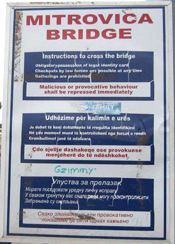 Mitrovica bridge. (novala) Mitrovica bridge. (novala)