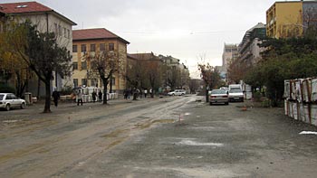 Pedestrian zone Prishtina. (novala) Pedestrian zone Prishtina. (novala)
