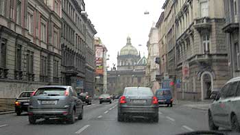 Street in Prague. (novala) Street in Prague. (novala)